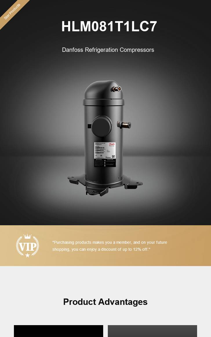 Danfoss Compressor HLM081T1LC7, technical parameters pdf, structure diagram